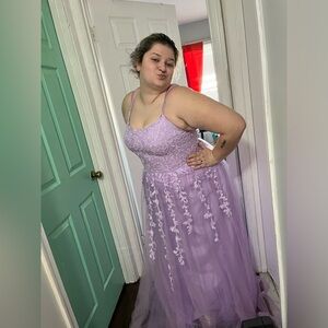 Brand new purple lace dress. Wedding/prom dress